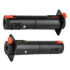2/4/8PC Black Solderless 1/4 TRS-TRS Female Locking Jacks Plug For D Pedalboards