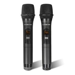 Sound Town Wireless Karaoke Mixer System with 2 Metal Handheld Mics SWM16-2MEGA