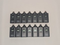 (14) Sony UTX-P1 UHF (42) Plug-In Transmitters (638.125 – 661.875 MHz) XLR Mics