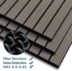 8-Pack Peel & Stick Acoustic Wall Panels 11.8″ x 11.8″ PET Soundproof & Noise