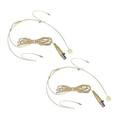 2x For Shure Wireless System Headset Mic Headworn Microphone Mini XLR 4 Pin TA4F