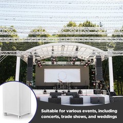 Hahafelt 2 Pcs White Truss Cover Fits 6.56 ft x 12 in Box Truss Scrim Elastic…