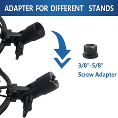 SUUNTOK Shock Mount Microphone Holder Anti-Vibration Suspension MSM03, Black