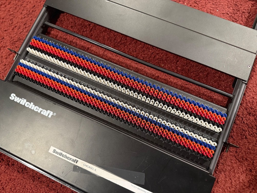 Switchcraft TTPFA96K1NO 1RU, 2X48 Bantam TT Patchbay Excellent Condition