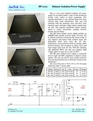 1KVA 120V HIFI Balanced Isolation Surge Protection Power Supply Antek BP-1000