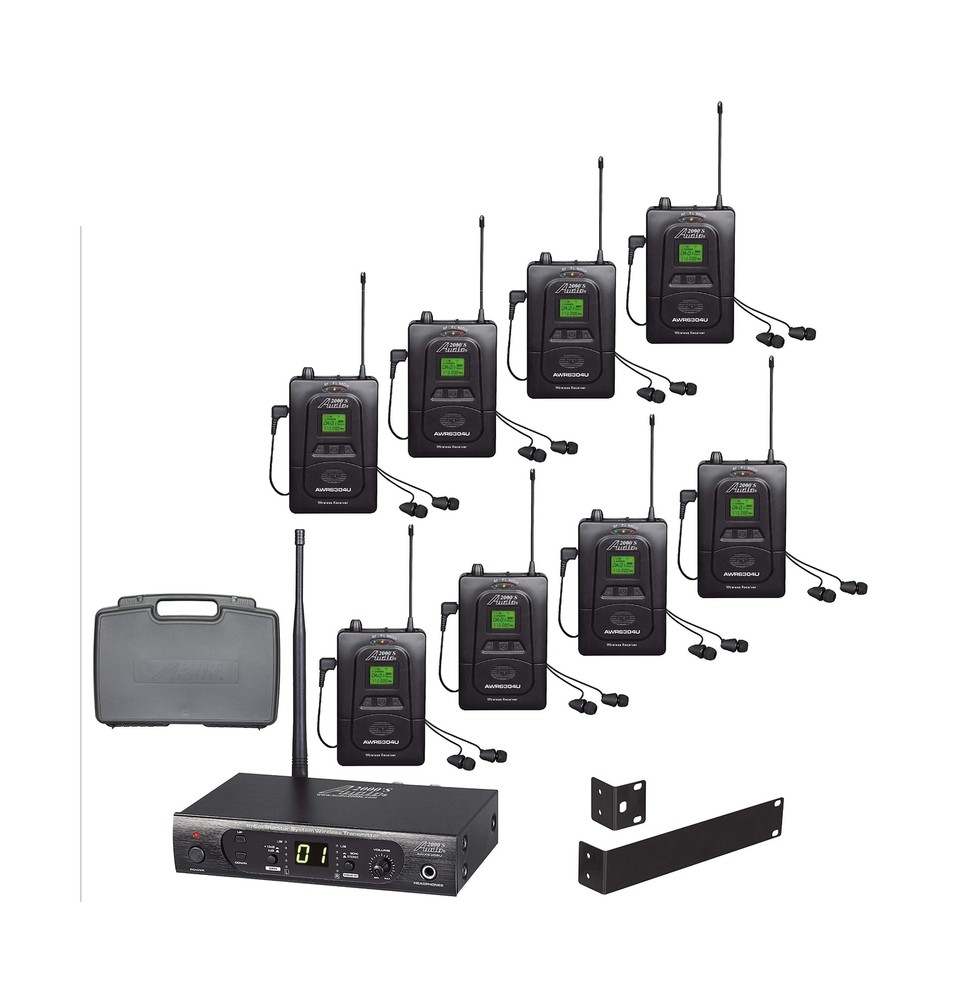 Audio2000’S AWM630CU UHF 100 Selectable Frequency Wireless in-Ear Monitor Sys…