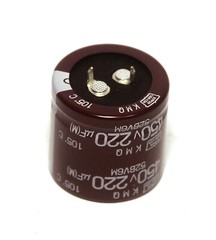 2pc Electrolytic Capacitor KMQ 220uF 450V +105℃ Snap In Nippon Chemi-Con Japan