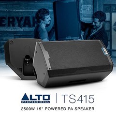 ALTO TS415 2500W 15″ Powered PA Speaker with 3 Channel Mixer, Bluetooth Speaker,