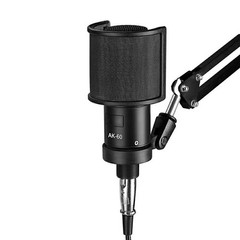 Universal Metal Pop Filter Microphone Windscreen Studio Recording PC 7.2cm