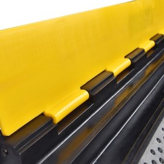 YesSources Cable Ramp Protector 2 Channel Hose Cover Speed Bump for Road,2 Packs