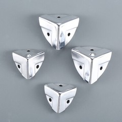 4pcs Sliver Corner Protector Guard For Luggage Air Box Flight Road Case Tool Box