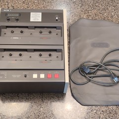 Sony CCP-1300 Audio Cassette Duplicator Console/Tabletop w/ Power Cord Bag