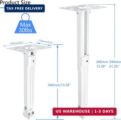 suptek Extended Mini Projector Ceiling Mount Adjustable Wall Mount with Thread A
