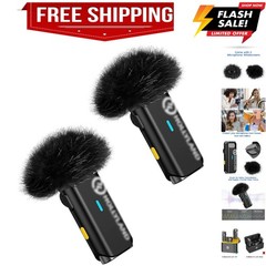 2-Pack Windscreens for Hollyland Lark M1 and Lark C1 Wireless Lavalier Microp…