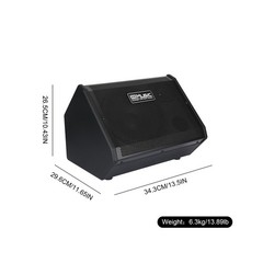 COOLMUSIC Drum Amplifier 50W, Electric Drum Speaker Keyboard Amp, OTG Recordi…