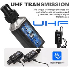 A9 UHF Mono Wireless in-Ear Monitor Pro System Transmitter and Beltpack Receiver