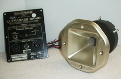 BEHRINGER Ultra Bass BA410 1000 Watt 4 OHM Cross-Over Control w/ Horn Tweeter