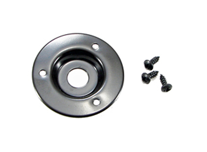 PENN ELCOM 1561BK Black Steel Recessed Cup / Dish for 1) 1/4″ Jack w/screws