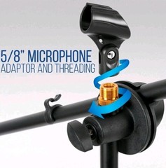 Pyle Tripod Microphone Stand – Adjustable & Extendable (Set of 2) PMKSKT35