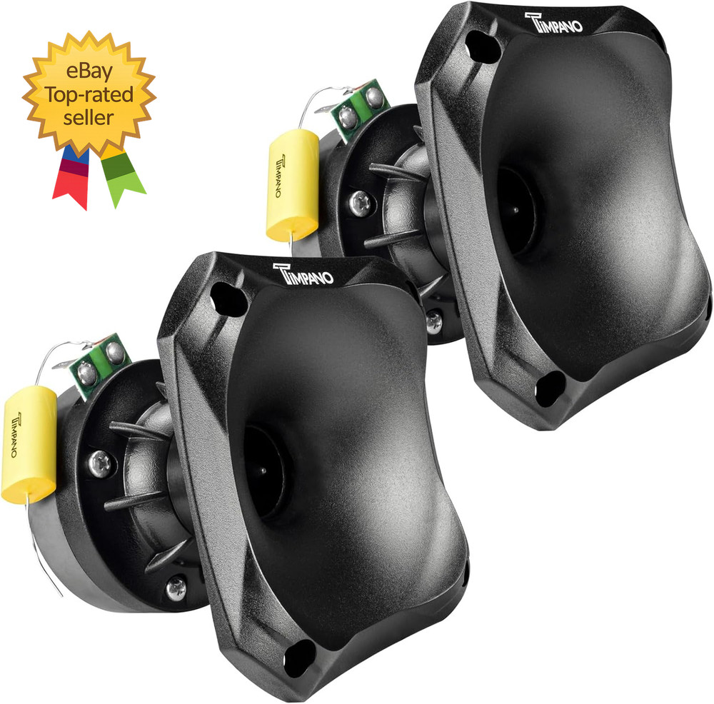 2X Slim Driver Horn Phenolic Driver Plastic Slim Horn 500 Watts Max Ideal
