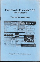 Manual for Powertracks Pro Audio 5.0 For Windows UPGRADE DOCUMENTATION 1998