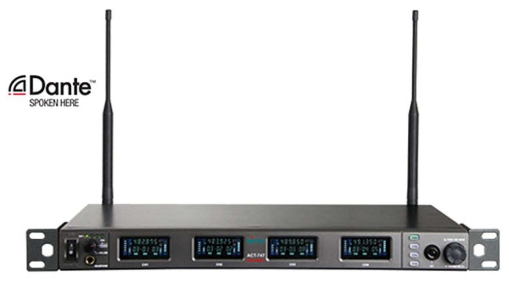 MIPRO ACT-747-MPR UHF Analog Wideband Wireless Receiver, 4-Ch 5UA (482-554MHz)