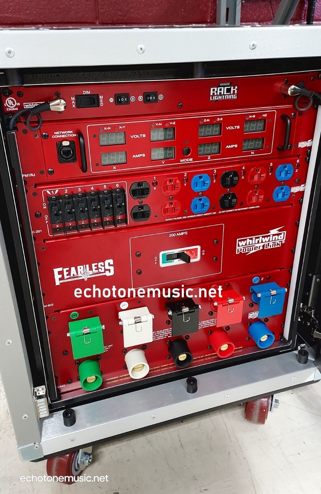 Whirlwind PLD 200A Power Distro Extra Powercon & Duplex Outputs UL Approved