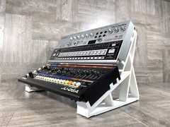 Dual Tier Stand for Roland Boutique Series Desktop Modules – WHITE – US Seller