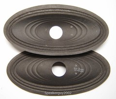 Pair Vintage 4″X8″ Paper Cones – Speaker Parts – W522