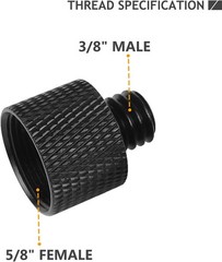 Mic Stand Adapter 5/8 Female to 3/8 MaleThread Screw, 5/8 to 3/8 Adapter for …