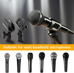 3 pcs Universal Microphone Clip Holder, Adjustable Mic Holder for Stand with 2 p