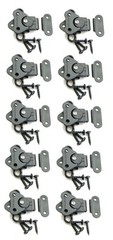 (10 PACK) PENN ELCOM 7365BK/0334BK Butterfly Latch & Keeper w/Screws – BLACK