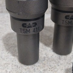 *4* CAD TSM411 Dynamic Cardioid Microphone Lot/ Set Silver/Black w/ Shure Mounts