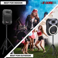 Heavy Duty Adjustable Speaker Stand Tripod Pair up to 72 inches for DJ & Studi