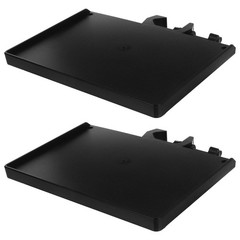 2 Pcs Mic Holder for Stand Microphone Clamp Mount Clamp-on Rack Tray