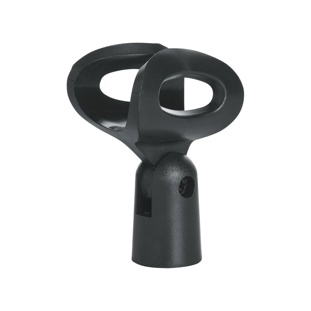 Gator Frameworks Wired Microphone Clip fits both US And Euro Hardwired Black