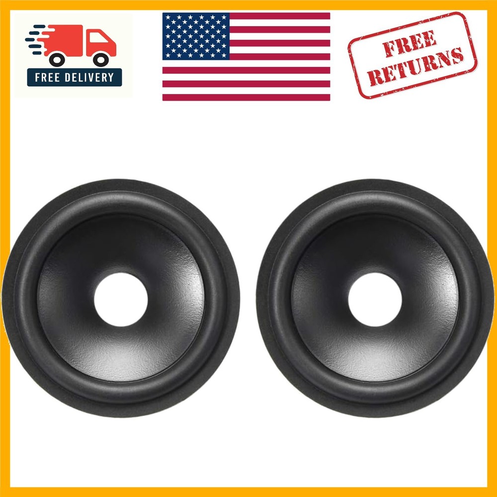 2.5″ Paper Speaker Cone Subwoofer with Rubber Surround – Durable & Dynamic Sound