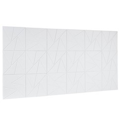 VEVOR 18 Pack Acoustic Wall Panels 11.8 x 11.8 x 0.4 inch Self-Adhesive White