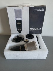 Marantz MPM-1000 Condenser Microphone Kit XLR Cardioid Tested w/ Shock Mount Box