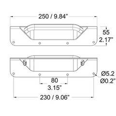 8 Pack PennElcom H1026Z 1.5mm / 1/16″Tight Radius Steel Corner Handle PennBrite