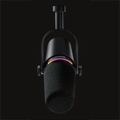 Shure MV7+ Hybrid Podcast Microphone with Broadcast Arm, Black