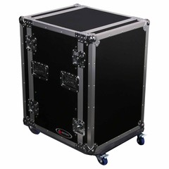 Odyssey FZSRPAR16W 16U Space Saver Amp Rack Flight Case with Wheels idjnow