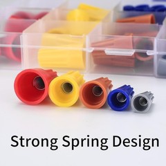 102 Pcs Wire Nuts Connectors Assortment Kit, Red, Yellow, Blue, Orange, Grey