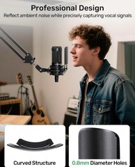Metal Windscreen Pop Filter Compatible w/Audio Technica at2020 at2035 *READ…