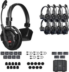 US SYNCO Xtalk X9 350m/1148ft Wireless Intercom Headset System 2.4g Full Duplex