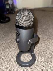 Blue Yeti Nano USB Condenser Microphone w/ Stand & Cable – Tested Works