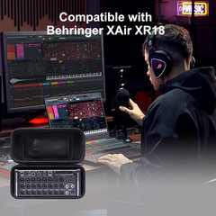 LTGEM Case Compatible with Behringer X Air XR18 / XR16 / XR12 Digital Mixer