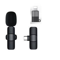 Wireless Lavalier Microphone for iPhone 15 16 17 Android Video Recording Vlog US