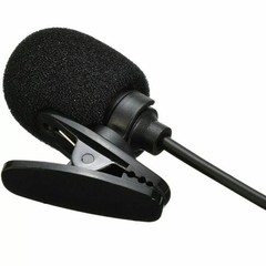 External 3.5mm Lavalier Mic Replacement for Android Car Stereo Radio Hands-free
