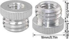 Aluminium Adapter 3/8“ to 5/8“ – 2PCS for Tripod and Level Mounts